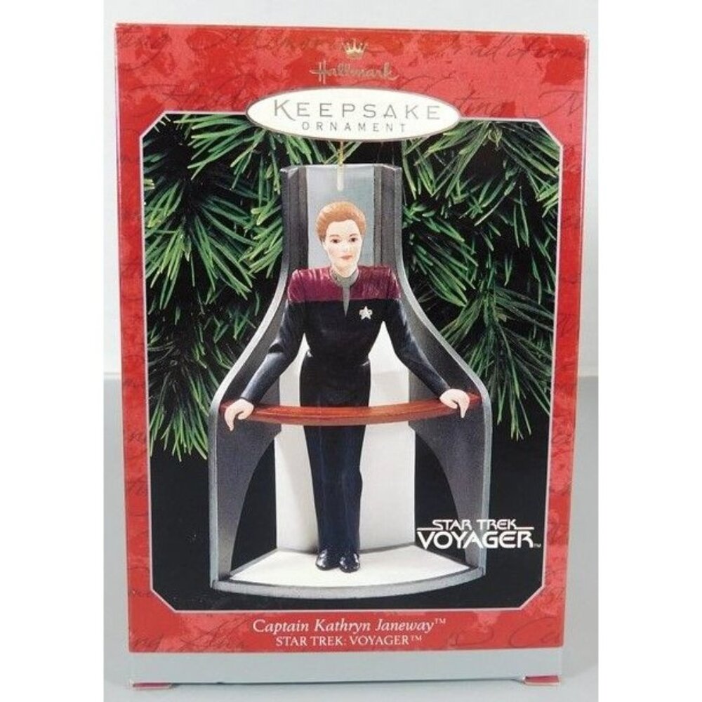 440/1348 Hallmark Keepsake Ornament ~  Captain Kathryn Janeway 1998 Star Trek Vo
